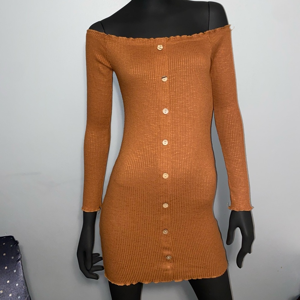 Streetwear Society Rust Knit Dress
